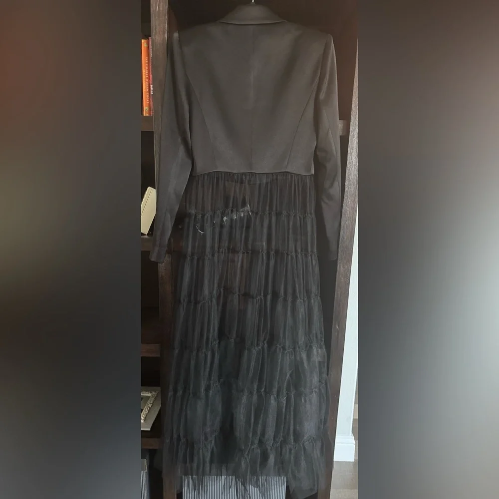 Alice and Olivia “Everly Tulle Maxi Blazer” - Picture 9 of 12